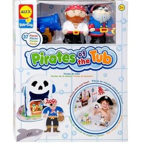 Alex Rub-a-Dub Pirates of the Tub bath toy set new in package